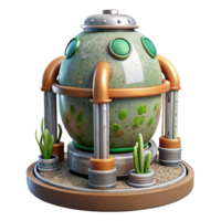 extraordinary artistic Space Based Algae Bioreactor Isolated original png