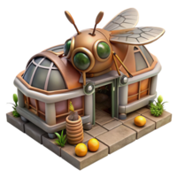 beautiful rustic Space Based Insect Farm Isolated premium png