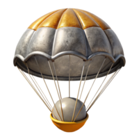 elegant abstract Space Capsule Parachute Deployment Isolated high quality png