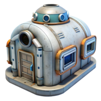 magnificent rustic Space Farm Module with Transparent Walls Cutout png