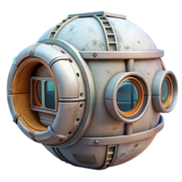 impressive traditional Space Habitat Airlock Transparent Background high resolution png