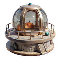 wonderful abstract Space Habitat Observation Deck Transparent professional png
