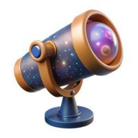elegant artistic Space Telescope Observing Distant Galaxy Cutout authentic png