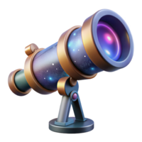 wonderful contemporary Space Telescope with Nebula Transparent high quality png