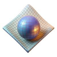 beautiful classic Spacetime Continuum Isolated with Grid Overlay genuine png