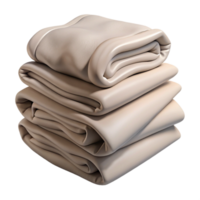 elegant abstract Stack of Folded Blankets Neutral Tones Cutout Element original png