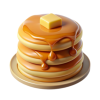 magnificent abstract Stack of Pancakes with Syrup Cutout premium png