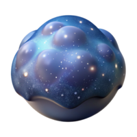 vibrant artistic Starry Night Sky with Milky Way Transparent Background png