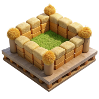 extraordinary abstract Straw Bale Garden Edging Rustic Style Transparent original png