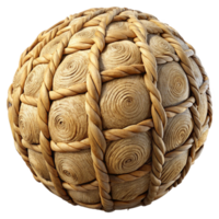 serene vintage Straw Bale Construction Technique Detail Close Up detailed png