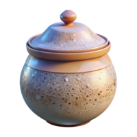 serene modern Subtle Lighting on Sugar Bowl Isolated high resolution png