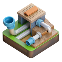 magnificent rustic Sustainable Drainage System Components Diagram Cutout Transparent Background professional png