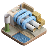dramatic vintage Sustainable Drainage System Components Diagram Cutout Transparent Background exclusive png