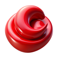 wonderful creative Swirling Red Fluid Motion Isolated on Transparent Background authentic png