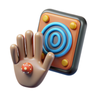 dramatic modern Symbiotic Interface with Gesture Recognition Cutout Element professional png