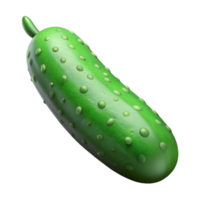 vibrant rustic Synthetic Cucumber Green Skin Isolated high resolution png