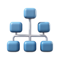 magnífico abstrato tecnologia árvore diagrama isolado com ramificação estrutura Alto resolução png