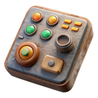 serene modern Teleportation Device Control Panel Buttons and Dials Cutout Element png
