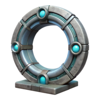 serene rustic Teleportation Gateway Circular Design Transparent Background png