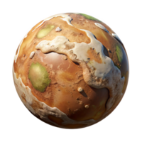 elegant rustic Terraforming Venus Landscape Aerial View Transparent Background authentic png