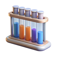 stunning rustic Test Tube Rack with Vials Transparent Isolated professional png
