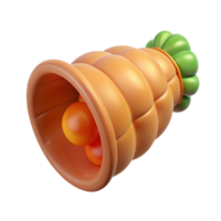 extraordinary rustic Thanksgiving Cornucopia Side View Transparent authentic png