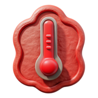 extraordinary abstract Thermometer Icon High Temperature Red Isolated exclusive png