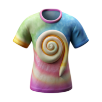 magnificent rustic Tie Dye T Shirt with Spiral Design Cutout png