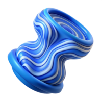 elegant abstract Time Distortion Wavy Lines Blue Tint Transparent Background high resolution png