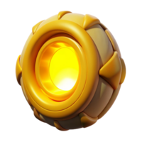 stunning abstract Time Portal Glowing Yellow Isolated genuine png