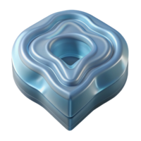 impressive abstract Transparent 3d Printed Resin Part Cutout detailed png