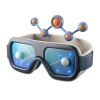 dramatic creative Transparent Smart Glasses Display Data Stream Isolated high resolution png