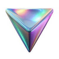 impressive vintage Triangular Holographic Shape Isolated Element premium png