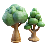 beautiful rustic Two Trees Growing Together Isolated exclusive png