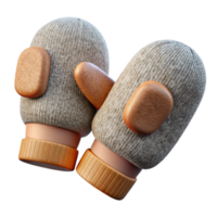 elegant rustic Upcycled Sweater Mittens Transparent high quality png