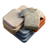 impressive rustic Upcycled Tshirt Coasters Isolated authentic png