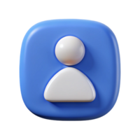 dramatic minimalist User Account Icon Isolated with Drop Shadow original png