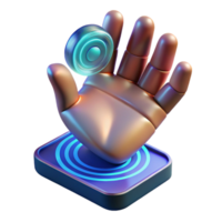 magnificent artistic User Hand Interacting with Hologram Isolated on Transparent Background exclusive png