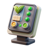 wonderful abstract Vertical Farm Control Panel Digital Display Isolated professional png