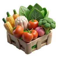 impressive rustic Vertical Farm Produce Fresh Vegetables Transparent Background exclusive png