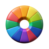 serene artistic Vibrant Color Wheel Isolated Element high quality png
