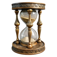 beautiful abstract Vintage Hourglass with Ornate Stand Isolated high resolution png