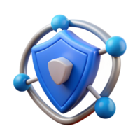 elegant rustic Virtual Private Network Graphic with Blue Shield Transparent Background high resolution png