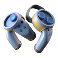 wonderful vintage Virtual Reality Controllers Angled View Transparent Background high resolution png