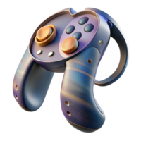 beautiful rustic Virtual Reality Controller Side View with Grip Buttons Transparent Background png