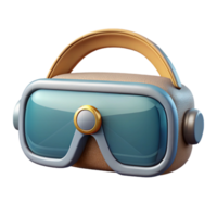 magnificent modern Virtual Reality Glasses Front View with Thin Frame Transparent Background high quality png