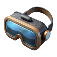 vibrant rustic Virtual Reality Glasses Black Frame Transparent Background high quality png