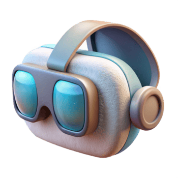 deslumbrante rústico virtual realidade óculos moderno branco isolado autêntico png