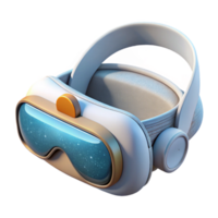 magnificent classic Virtual Reality Goggles Modern White Isolated authentic png