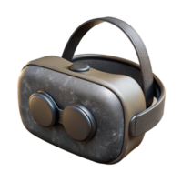 extraordinary modern Virtual Reality Headset Front View with Black Finish Transparent Background original png